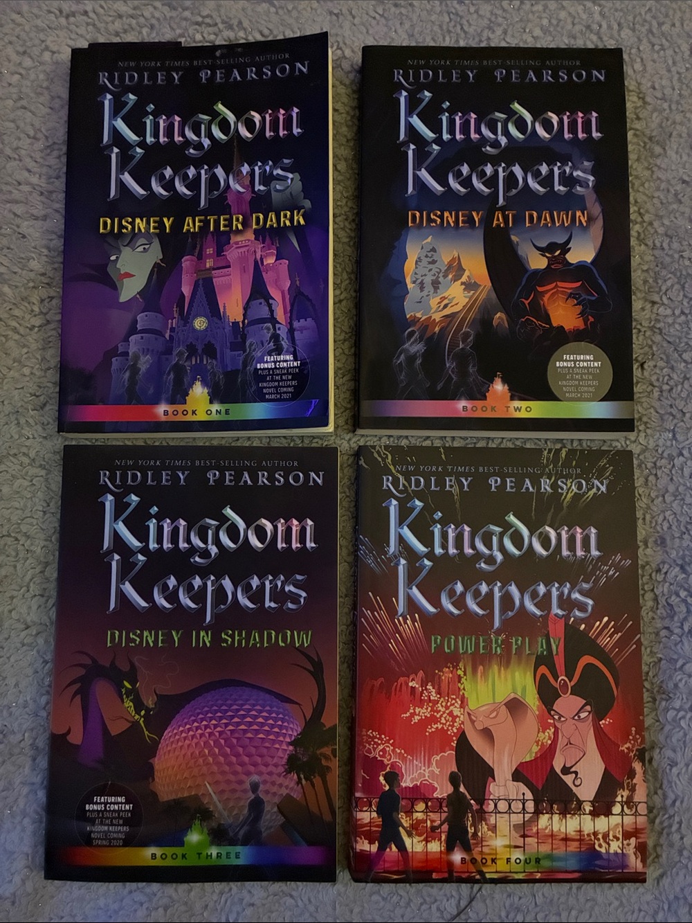 Kingdom Keepers Book Set by Ridley Pearson - Vibrant Multicolor Covers